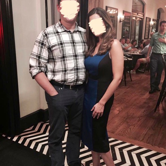 7th avenue new york and company color block dress - Picture 3 of 3